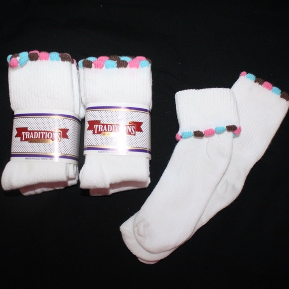 NWT Gymboree Girl Socks 3 pairs pack Fold over XXS,XS
